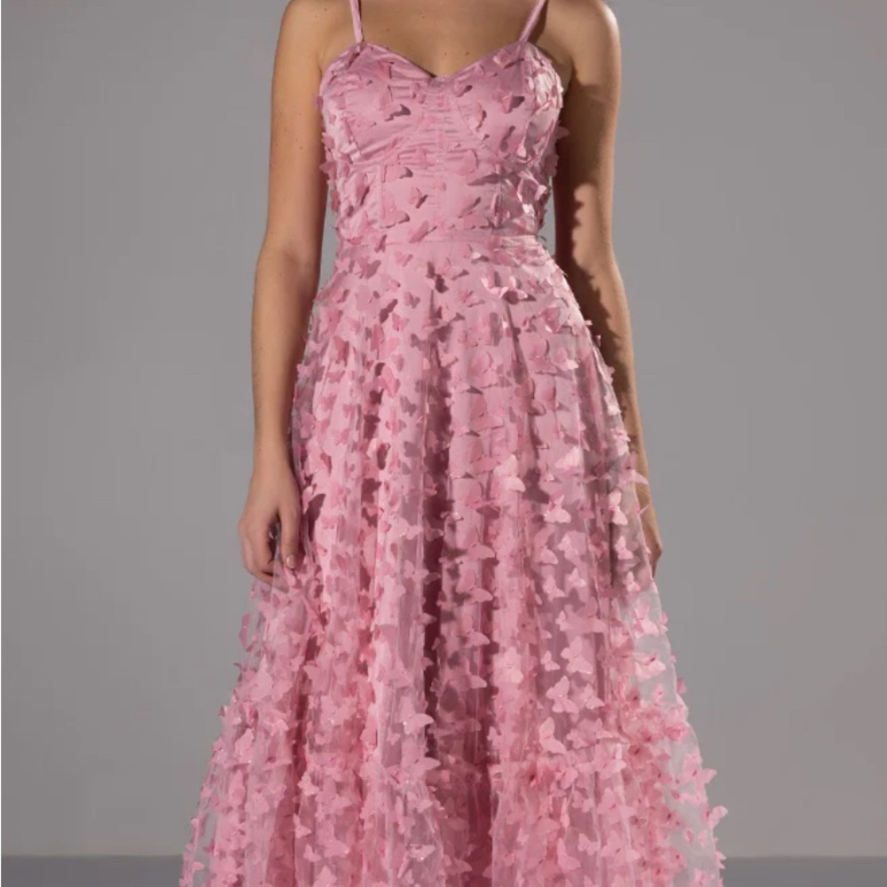 Betsey Johnson Blush Butterfly Dress